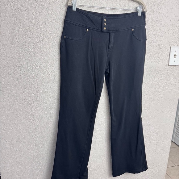 Vintage Bisou Bisou Women’s Y2K Millennial Black Flate Pants Size M - Picture 3 of 10